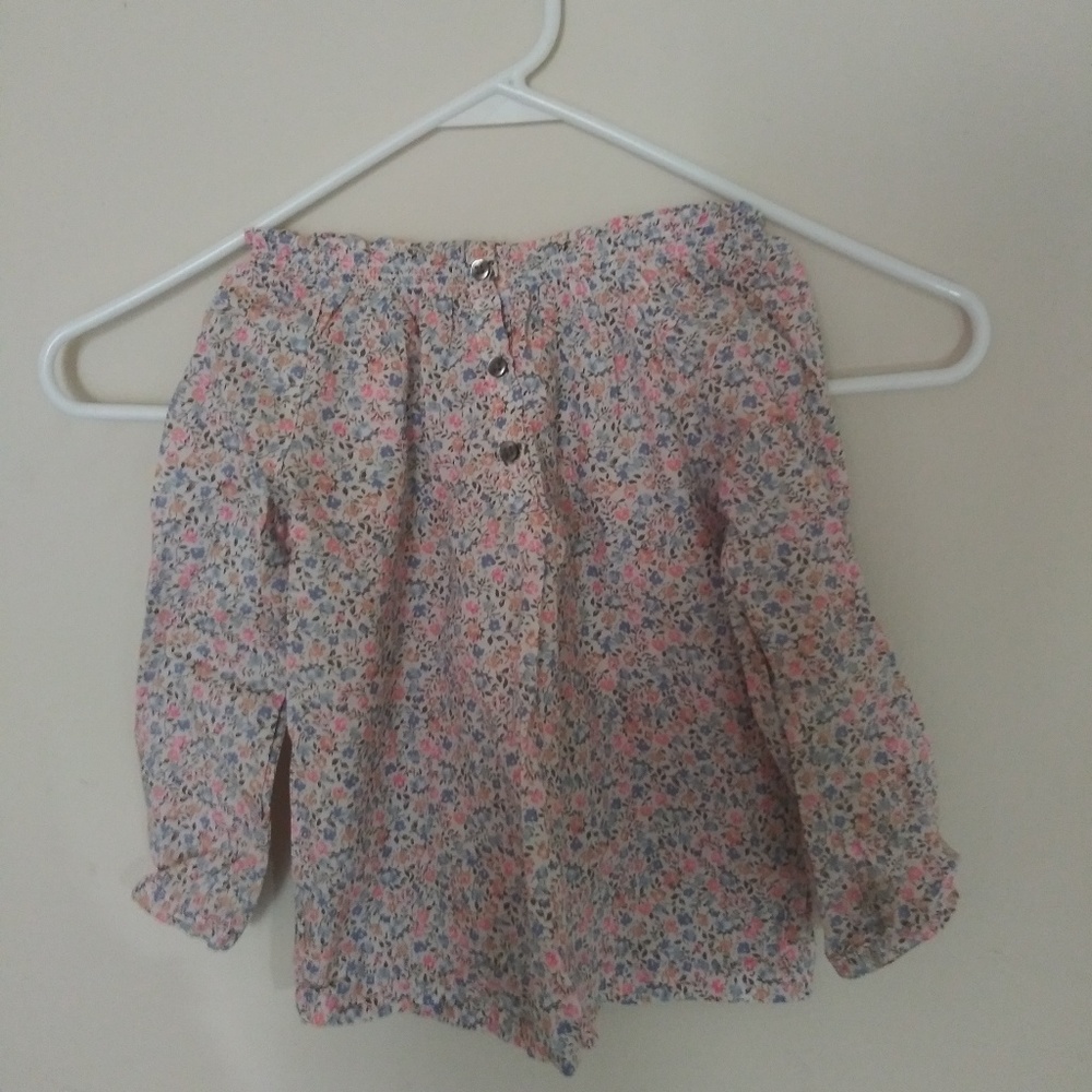 Toddlers beautiful floral long sleeve shirt